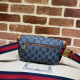 Sale Gucci Copy Belt bag with Interlocking G 682933 blue and ivory GG