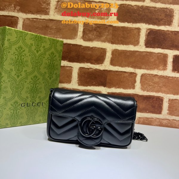 Best High Quality Duplicate Gucci GG Marmont belt 699757 bag