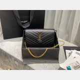 Top Sales Top Quality Saint Laurent 377828 Matelasse Chain Wallet Cassandre