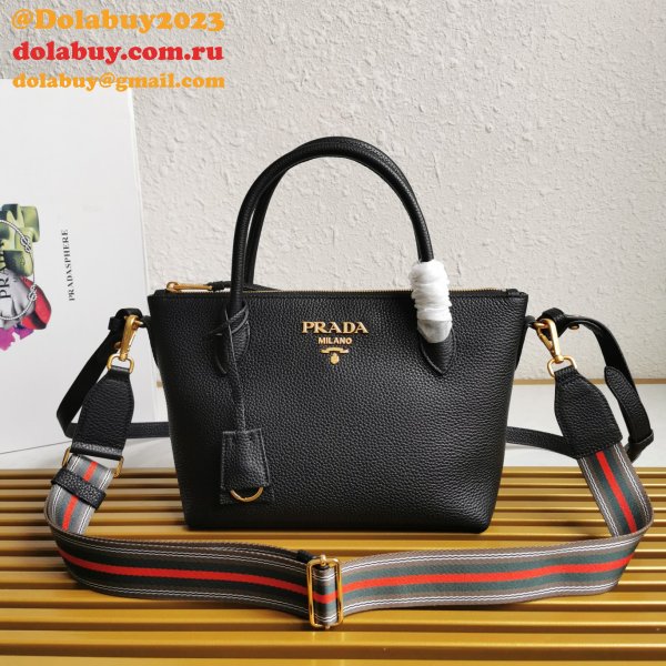 Designer Prada Perfect 1BA111 Grained Inspired Shoulder Luxury Bag