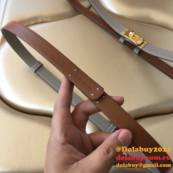 Inspired hottest selling hermes kelly thin belt 17mm