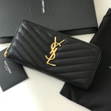 Perfect Saint Laurent Knockoff Wallets & Card Cases Black