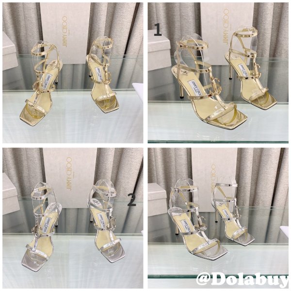 Duplicate Jimmy Choo Women's Sandals Heel: 8.5 cm Shoes