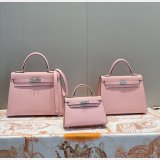 7 Star Hermes Designer Epsom Kelly Pinks 19/25/28CM Bag Store