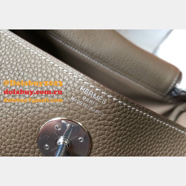 Copy Grey Hermes Lindy 26cm Bags Sale Outlet Online