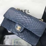 Luxury CC flap snake skin Perfect classical handbag 25.5cm