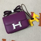 Hermes Constance Bag 18cm Epsom Leather Purple Wholesale