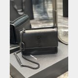 Shop Saint Laurent Sunset Mono Crossbody Bag 22CM 422906 1:1 Mirror