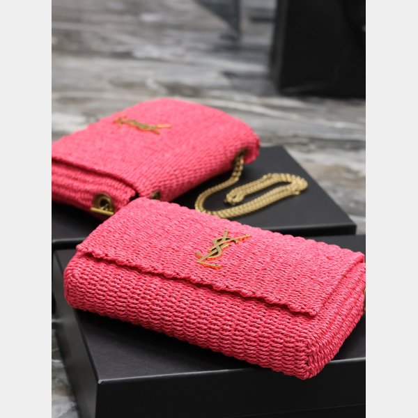 Designer Copy Saint Laurent Kate Clutch 553804 Rose Bag