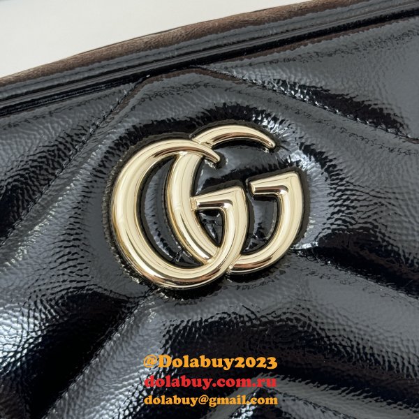 GG Marmont Gucci Knockoff Small Shoulder 802448 Black Bag