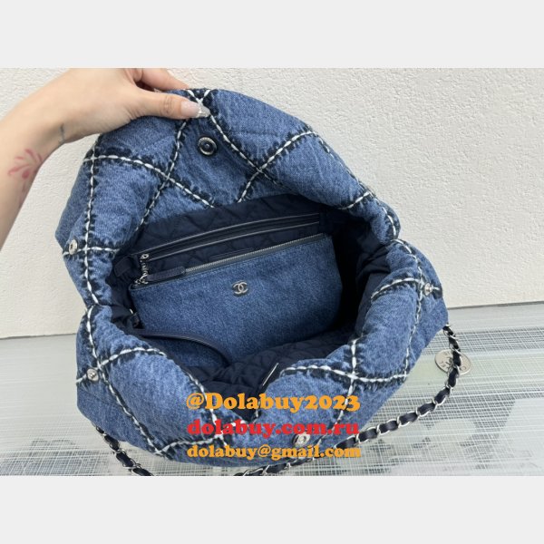 Wholesale CHANEL 22 denim bag AS3260