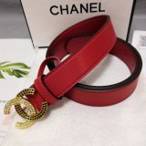 Top Quality Wholesale CC Double C Belt Red Width 3.0cm 1135