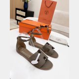 Copy HERMES SANTORINI EPSOM SANDALS 2024