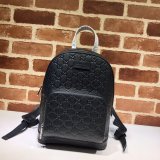 Gucci Signature Leather Backpack 450967 Best Copy Designer Bag