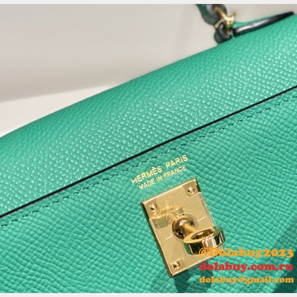 High Quality bag Hermes Vert Jade Green Kelly Online Store Bag