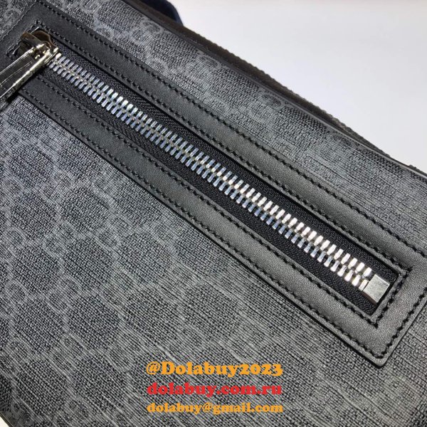 Best AAA+ Gucci Messengers GG Black belt Purses 478325 GG Supreme