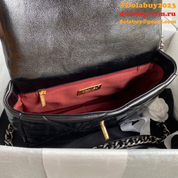 CC 7 Star 19 Large Flap AS1161 Black/Red High Quality bags 26CM Bag