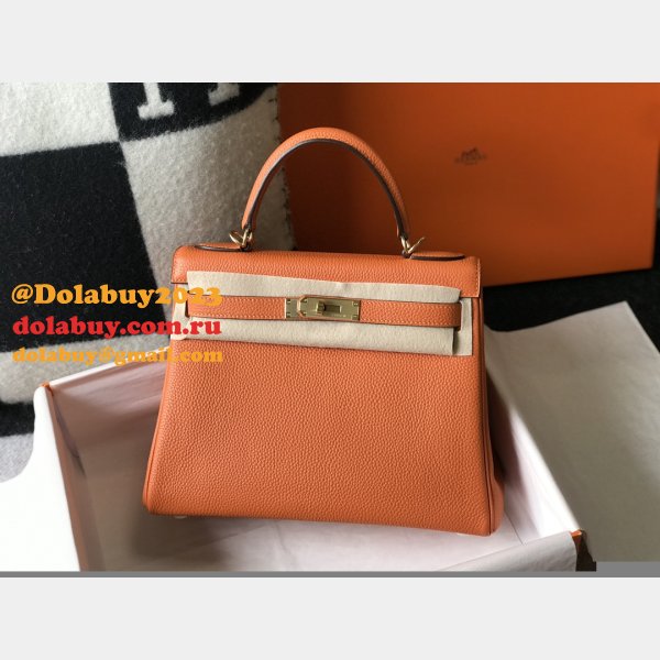 High Quality Customize Hermes Kelly 25MM/28MM TOGO LEATHER For Sale Inspired