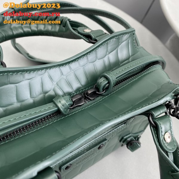 AAA+ Balenciaga Luxury cuag Dark green crocodile bag