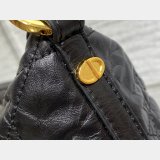 Christian Dior Perfect Fashion 3106 Diorstar Hobo Chain Black Macrocannage Crinkled