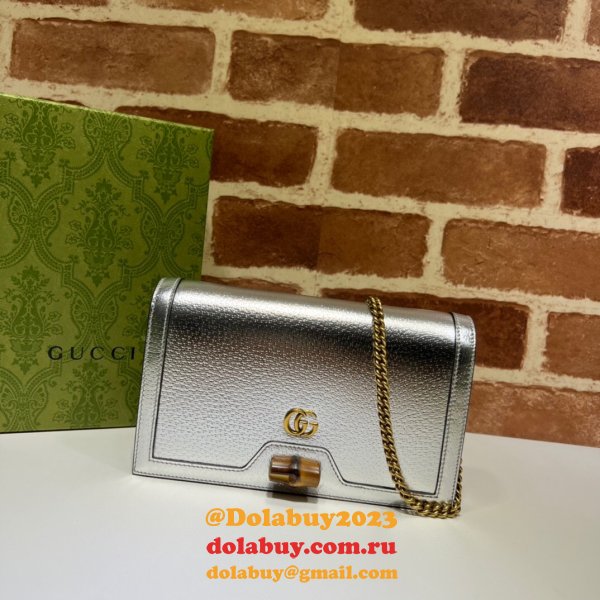 The Gucci Best Diana Duplicates bag with bamboo 696817