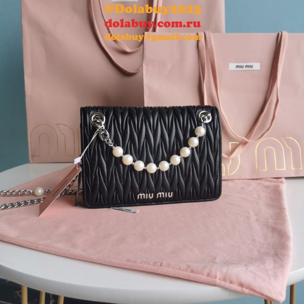 Shop High Quality Matelasse 5BP065 Perfect Miu Miu Handbags