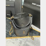 Saint Laurent 763961 Perfect Gaby Top Handle Bucket Shoulder Bags