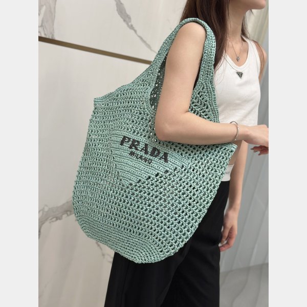 Perfect prada raffia woven tote bag large 1BG424