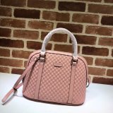 7 Star Gucci Copy Leather Convertible Micro GG Dome 449663 Bag