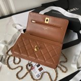 Flap Fake 1:1 Mirror AP3424 Phone Holder Chain Bag