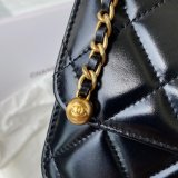 1:1 7 Star AS2649 Calfskin & Gold-Tone Metal Flap Bag