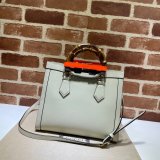 AAA 1:1 Mirror Designer Gucci 660195 Diana small tote leather Handbags