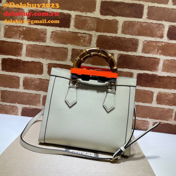 AAA 1:1 Mirror Designer Gucci 660195 Diana small tote leather Handbags