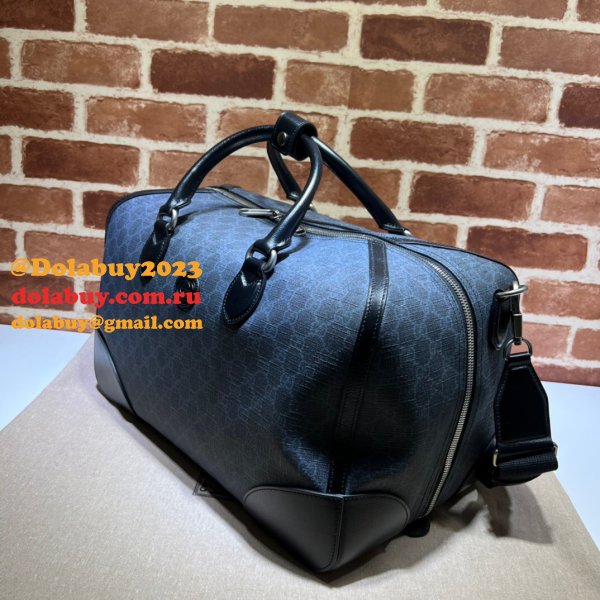 UKs Gucci 696014 Duffle Interlocking G GG Supreme Bag