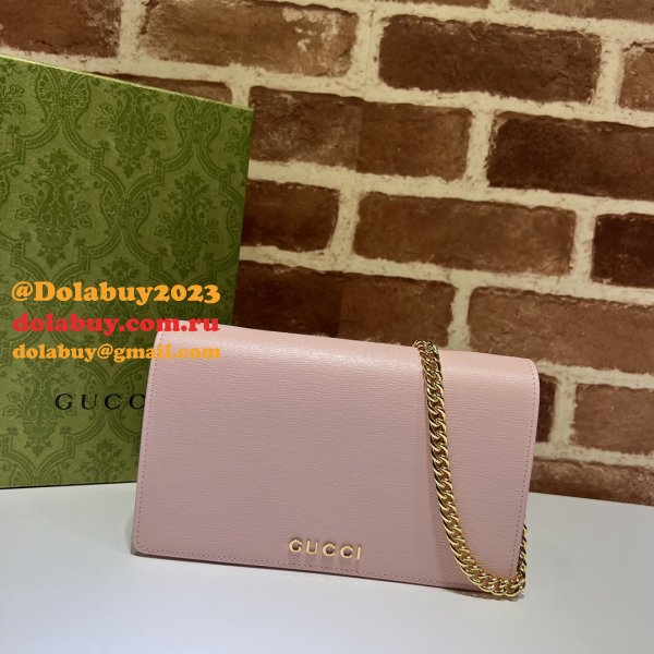 Chain Wallet Inspired Gucci Script 772643 7 Star Bag