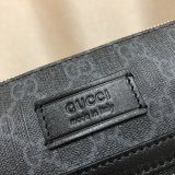 UK Gucci 1:1 Mirror Black GG Supreme Small Messenger 523599 Bag