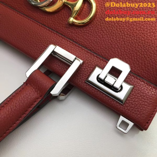 High Quality Leather Gucci 569712 Zumi Small Top Handle Copy Bag