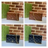 Gucci Our Best Designer 723787 GG Matelassé Chain Wallet