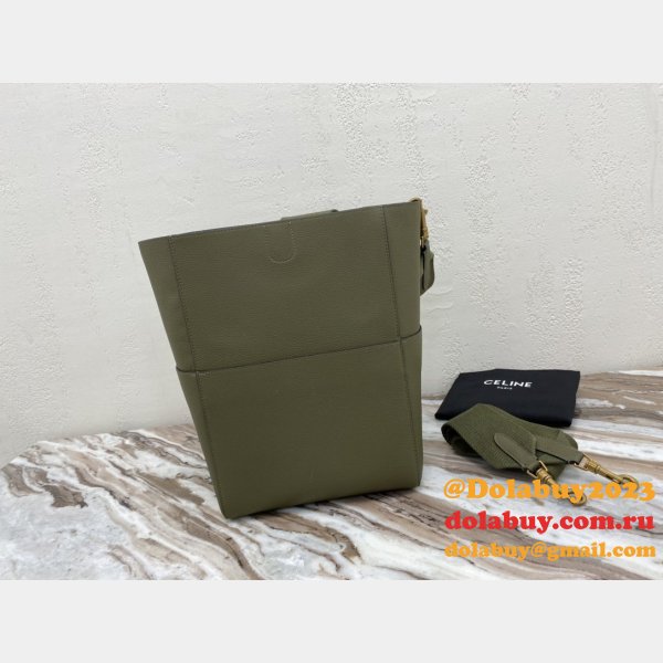 Top Quality Perfect Celine Sangle Army Green Shoulder Bags