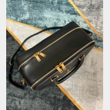 Designer Knockoffs Saint Laurent Lyia Zip Duffle Black 766785 Bag