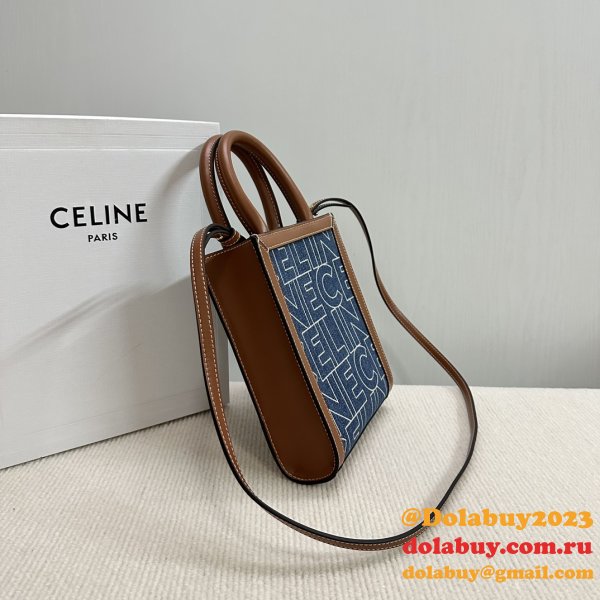 UK celine MINI CABAS BAGS canvas 193302