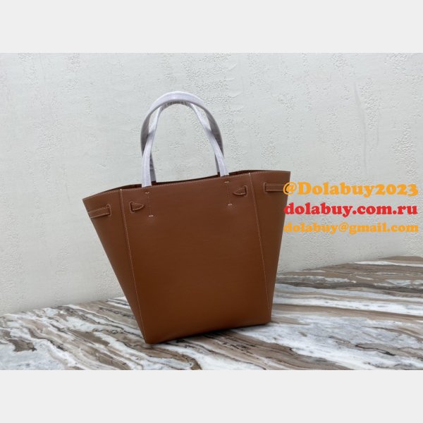 Small Celine Brown Cabas Phantom in soft grained calfskin Top Quality