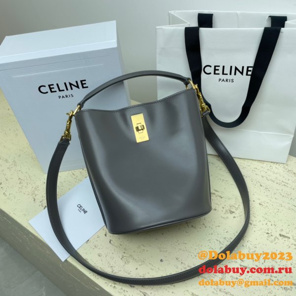 UK Celine Perfect Perfect Quality Teen Bucket Triomphe Bag