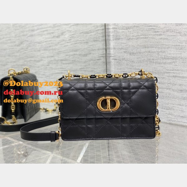 Knockoff 9277 Christian Dior 1:1 Mirror Knockoff Caro Black Bag