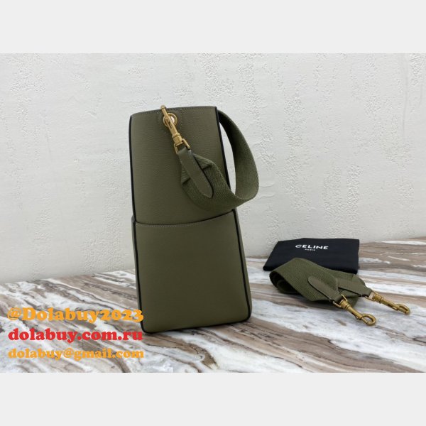 Top Quality Perfect Celine Sangle Army Green Shoulder Bags