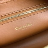 High Quality Dior Caro Bag Brown Supple Cannage Calfskin Fashion