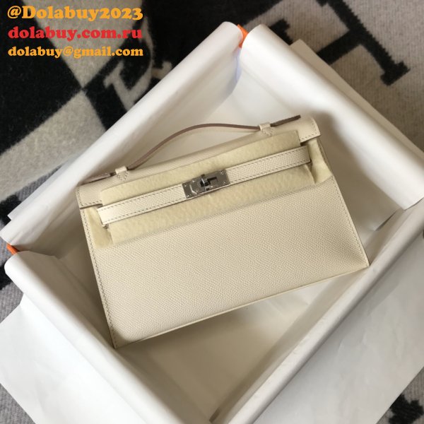 UK Hermes EPSOM LEATHER Mini Kelly Pouchette