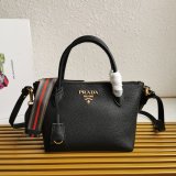 Designer Prada Perfect 1BA111 Grained Inspired Shoulder Luxury Bag