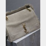 Wholesale YSL KATE Double Bread suede & rabbit fur BAG