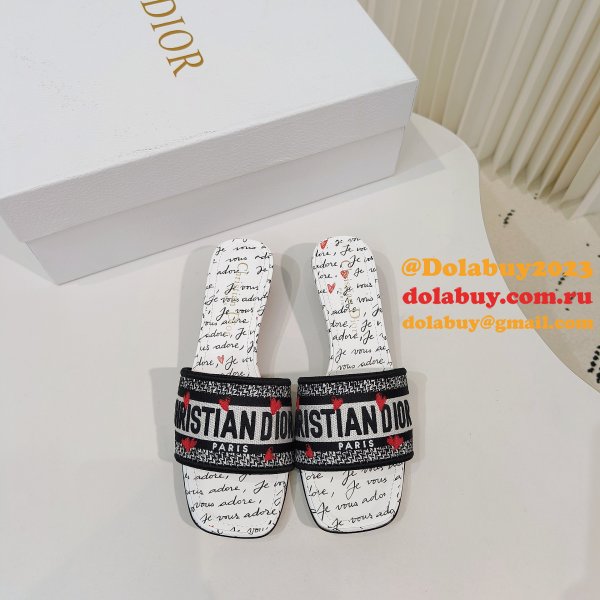 Luxury dior Dway Slide DUPLICATE slipper